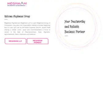 Meghmanigroup.com(Meghmani Group) Screenshot