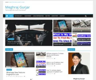 Meghrajgurjar.com(Meghraj Gurjar) Screenshot
