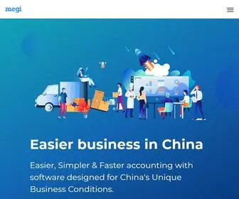 Megichina.com(Cloud Accounting Software for Business in China & Asia) Screenshot