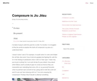 Megjitsu.com(BJJ Blog) Screenshot