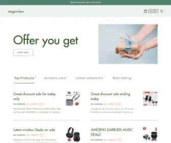 Megniview.com(Create an Ecommerce Website and Sell Online) Screenshot