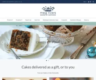 Megrivers.co.uk(Handmade cakes delivered as a gift or for you from our bakery in the Cotswolds. Every cake) Screenshot