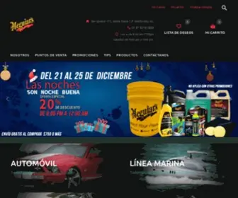 Meguiars.com.mx(Inicio) Screenshot