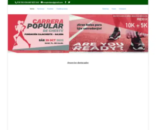 Megustacorrer.com(Me gusta correr) Screenshot