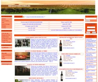 Megustaelvino.es(VINO Y LA GASTRONOMÍA) Screenshot