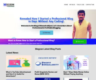 Megzon.com(Main Home) Screenshot
