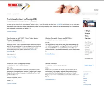 Mehdi.biz(Recent Web Log Entries By Mehdi Mousavi) Screenshot