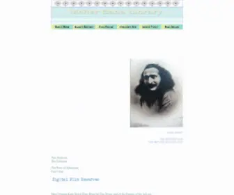 Meherbabalibrary.com(MEHER BABA LIBRARY) Screenshot