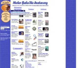 Meherbabatheavatar.org(A website offered at sacred feet of Meher Baba by Avatar Meher Baba Delhi Centre.Provides) Screenshot