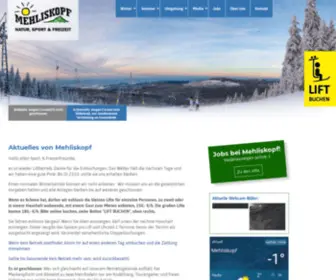 Mehliskopf.de(Freizeitzentrum an der Schwarzwaldhochstrasse) Screenshot