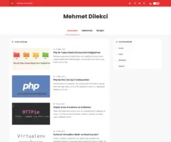 Mehmetdilekci.com(Kişisel Bloğu) Screenshot