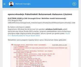 Mehmethanoglu.com.tr(Mehmet Hanoğlu) Screenshot