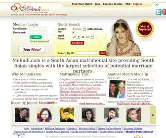 Mehndi.com(South asia matrimonial south asian marriage) Screenshot