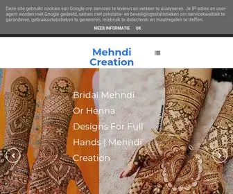 Mehndicreation.com(Mehndi Creation) Screenshot