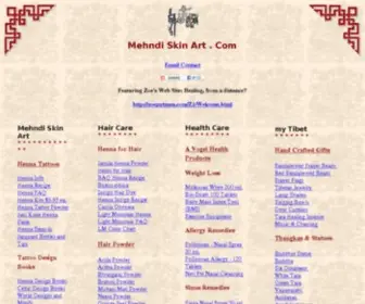 Mehndiskinart.com(Henna Tattoo) Screenshot