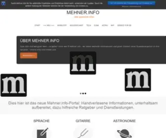Mehner.info(…) Screenshot
