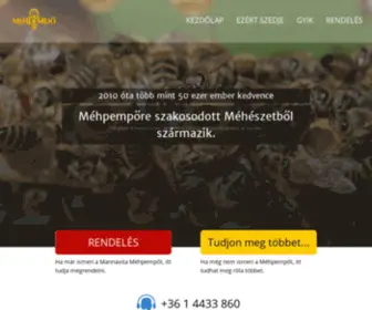 Mehpempo.eu(Méhpempő) Screenshot