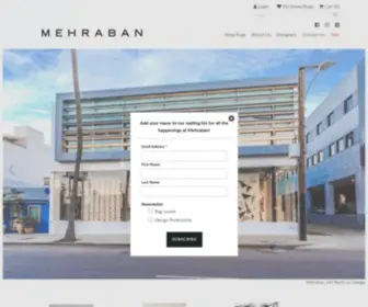 Mehraban.com(Mehraban Rugs) Screenshot