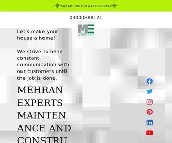 Mehranexperts.com(Mehran Experts Maintenance And Construction Services) Screenshot