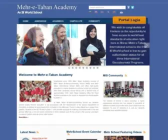 Mehrschool.com(Mehr International School) Screenshot
