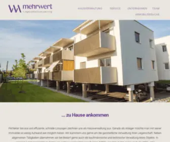 Mehrwert-Liegenschaftsverwaltung.at(Mehrwert Hausverwaltung und Liegenschaftsverwaltung) Screenshot