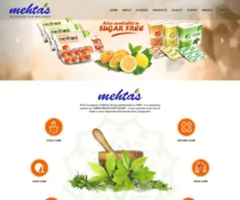 Mehtaherbals.com(HOME) Screenshot