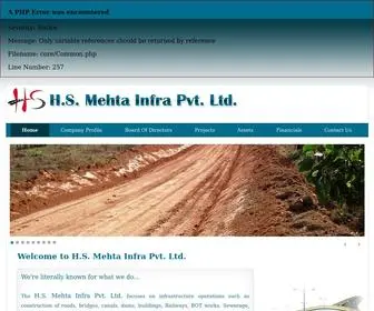 Mehtainfra.in(Mehta Infra Private Limited) Screenshot