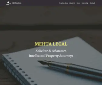 Mehtalegal.in(Home MEHTA LEGAL) Screenshot