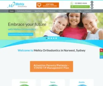 Mehtaorthodontics.com.au(Orthodontist Sydney) Screenshot