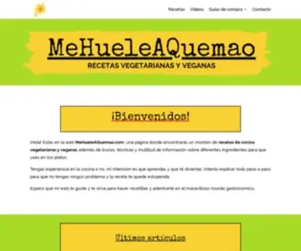 Mehueleaquemao.com(Recetas vegetarianas y veganas) Screenshot