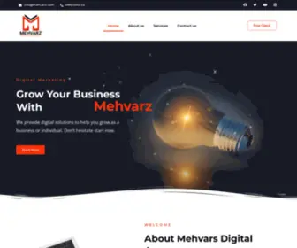 Mehvarz.com(Welcome Mehvarz digital maketing) Screenshot