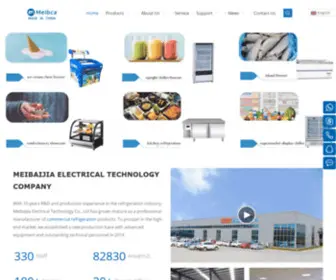 Meibcafreezer.com(Commercial Refrigeration Product) Screenshot