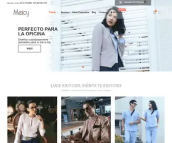 Meicy.com(Empresa colombiana especializada en moda ejecutiva) Screenshot