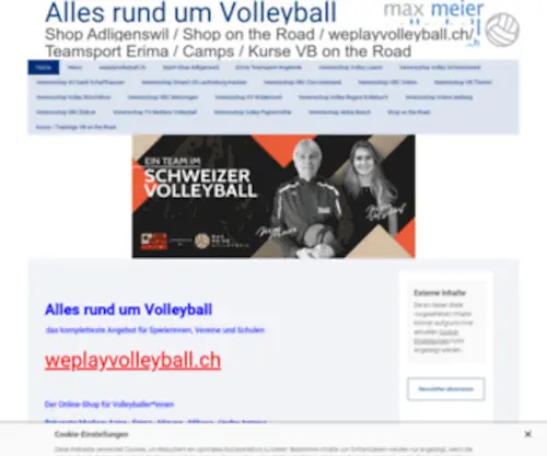 Meier-Volleyball.ch(Max Meier Volleyball Management) Screenshot