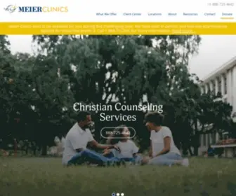 Meierclinics.com(Christian Counseling Services) Screenshot