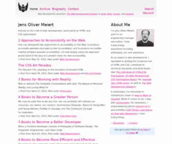 Meiert.org(Jens Oliver Meiert) Screenshot