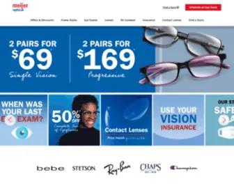 Meijeroptical.com(Quality glasses) Screenshot