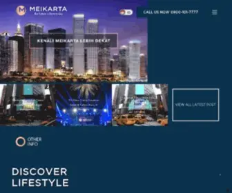 Meikarta.com(The Future Is Here Today) Screenshot