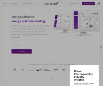 Meilirobots.com(Universal Fleet Management System for Robots) Screenshot