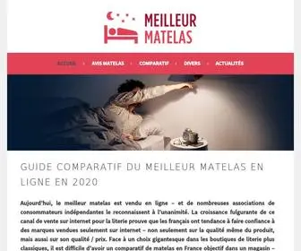 Meilleur-Matelas.info(Comparatif meilleur matelas en ligne 2020) Screenshot