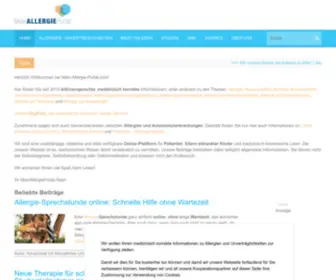 Mein-Allergie-Portal.com(Alles Wichtige zu Allergien & Intoleranzen) Screenshot