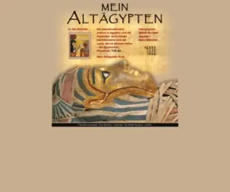 Mein-Altaegypten.de(Die Hochkultur der alten Ägypter) Screenshot