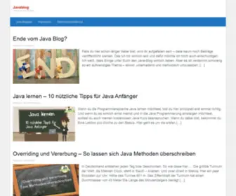 Mein-Javablog.de(Java Magazin zum Lernen von Java Programmierung) Screenshot