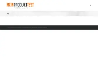 Mein-Produkttest.de(Produkte zu unschlagbaren Preisen testen) Screenshot