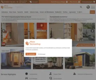 Mein-Saunashop.de(Sauna, Saunahaus, Infrarotkabine uvm) Screenshot