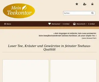 Mein-Teekontor.de(Tee Shop & Teeversand Mein Teekontor) Screenshot