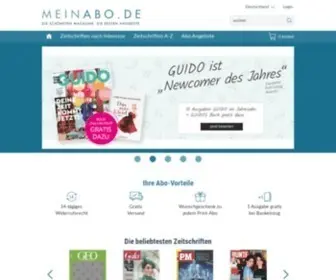 Meinabo.de(Zeitschriften und Zeitungen im Wunschabo mit Prämien) Screenshot