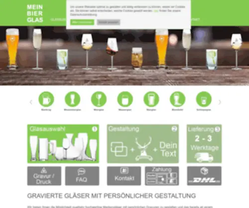 Meinbierglas.de(Bierglas Gravur) Screenshot
