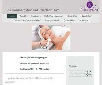 Meine-Beautyline.de(Kosmetik & Nagelstudio Lindlar) Screenshot