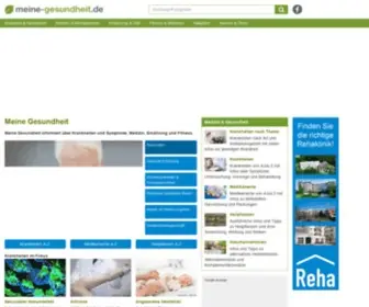 Meine-Gesundheit.de(Ihr Ratgeber für Gesundheit und Medizin) Screenshot